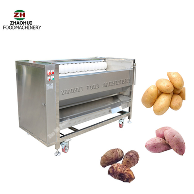Zh-QP800 de Machines van de Fruit Plantaardige Verwerking voor het Schoonmaken Schil het Borstelen